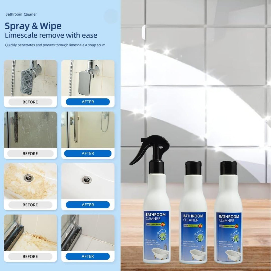 Bathroom Toilet Tiles Wall Glass Stains Remove Liquid